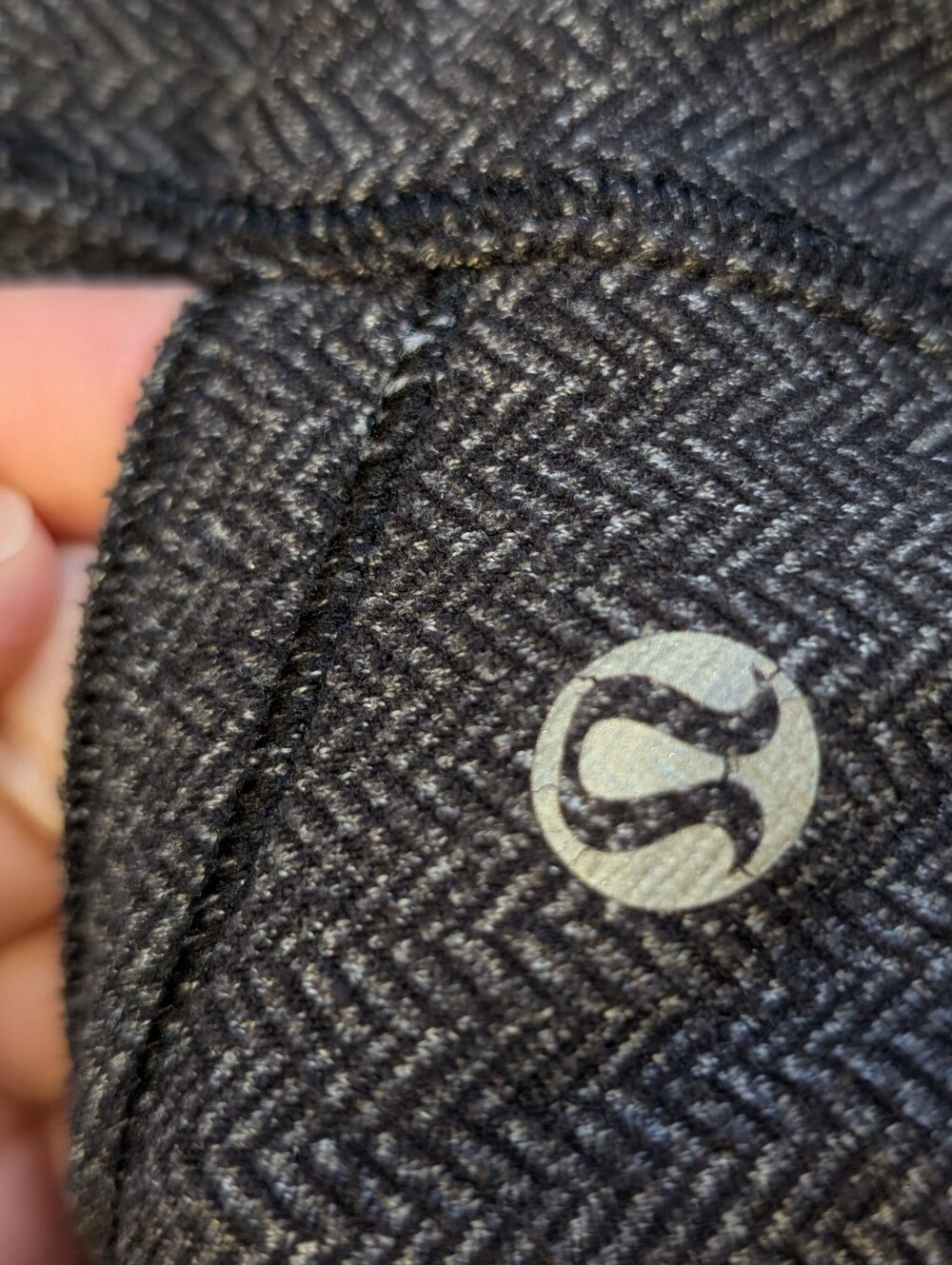 Lululemon Herringbone Heather Gray Active Quarter-Zip Pullover - Picture 5 of 17
